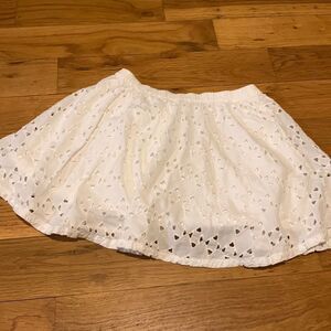 Crazy 8 girls white skirt size small